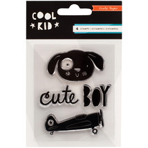 Cool Kid Collection Clear Acrylic Stamps Mi Set - $15.79
