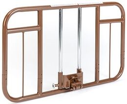 Invacare Clamp-On Half-Length Rails for Homecare Beds, Bed Rail Brown 66... - $97.02