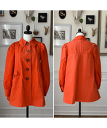 Anthropologie Elevenses Beltless Trench Jacket Orange Coat Tortoise Butt... - €27,83 EUR Anthropologie Elevenses Beltless Trench Jacket Orange Coat Tortoise Butt... - €27,83 EUR