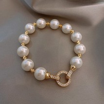 New Pearl Luxury Bracelet for Women Classic Korean Original Beaded Bracelet Fash - £12.72 GBP