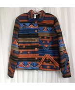 Coldwater Creek Jacket Embroidered Floral Southwest Western Jewel Tones ... - $72.19