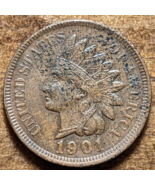 1901 Indian Head Cent Penny XF Extra Fine Beautiful Reverse - $12.19