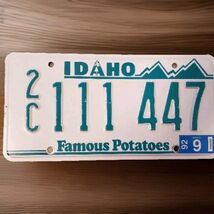 Idaho 1992 Greenie Famous Potatoes License Plate 2C111447 Canyon County ... - $34.61 CAD