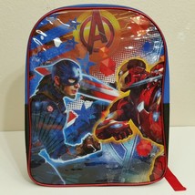 Marvel Captain America Civil War Iron Man Children&#39;s Glossy Backpack NWT - £10.03 GBP