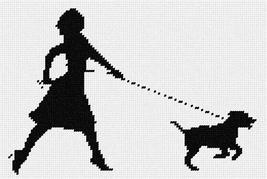 Pepita Needlepoint kit: Walking The Dog, 10&quot; x 7&quot; - £39.71 GBP+