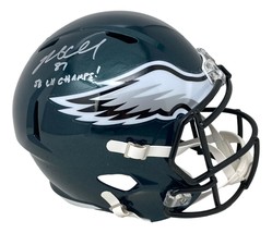 Brent Celek Signed Philadelphia Eagles Speed Replica Helmet SB LII Champs BAS - £185.66 GBP