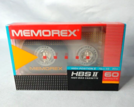 Memorex HBS II 60 Type II Cassette Tape NEW FACTORY SEALED NOS - £7.71 GBP