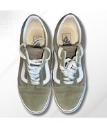 Vans Old Skool Suede Canvas Olive Green Sneakers Women's 8.5 Men's 7 - $45.54