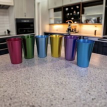 Plastic Tumblers Reusable BPA-free Dishwasher Safe Drinking Cups Set 5 Purple  - £18.43 GBP