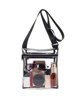 Crossbody Purse Bag Stadium Approved Clear Tote Bag for Work Concert Sports - $24.50