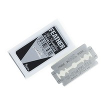 25 FEATHER Double Edge Razor Blades BLACK Hi-Stainless 5 Per pack - £11.74 GBP