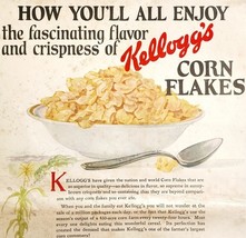 1920 Kelloggs Toasted Corn Flakes Breakfast Art Advertisement Cereal HM2C - $556.74 MXN