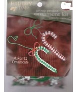 Holiday Time  Ornament Beading Kit   CANDY CANES Makes 12 - £4.71 GBP