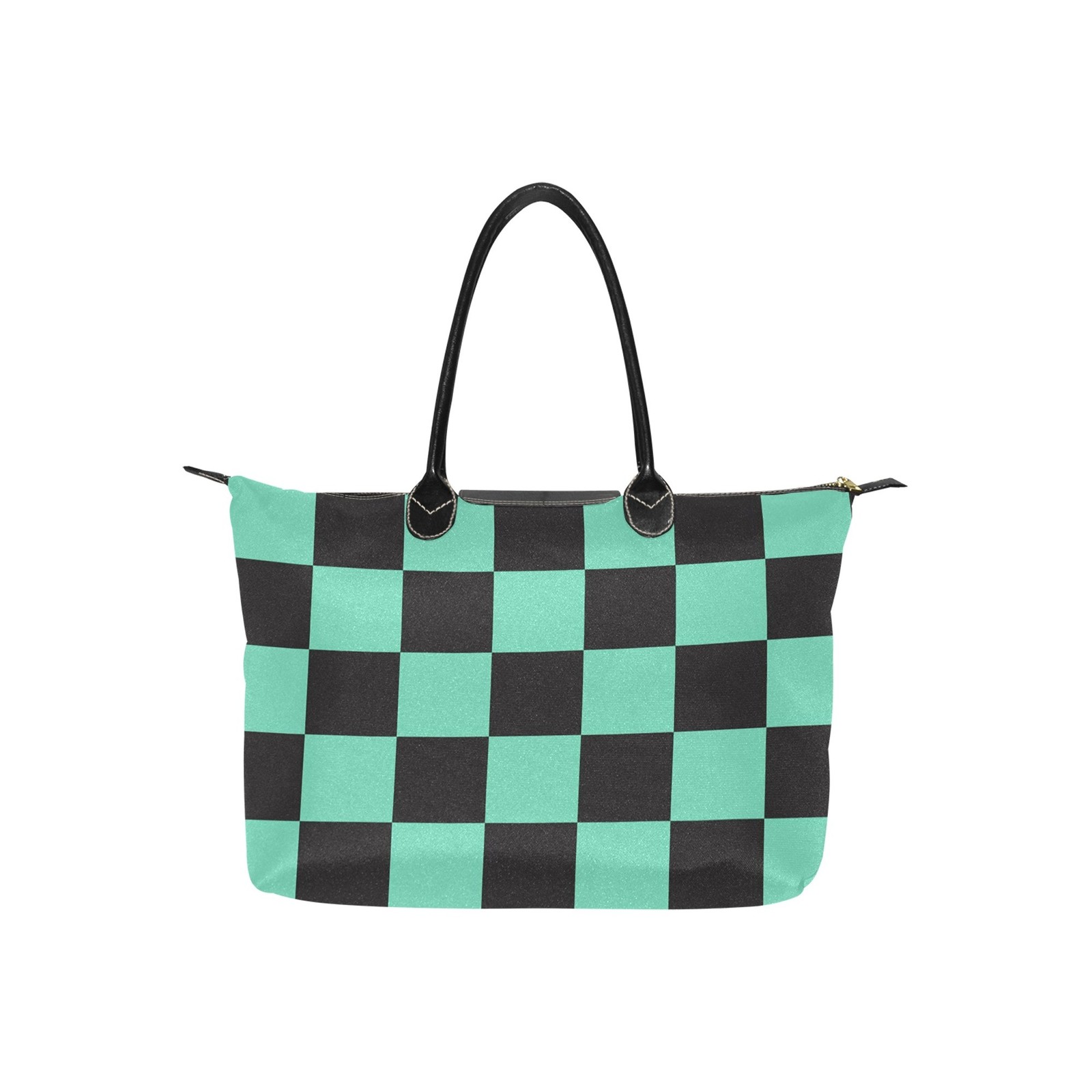 Demon Checkered Black and Green Women's Classic Handbag Item image 3
