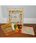 Bucilla &quot;Morning Glory&quot; VNTG! Painted Needlepoint Kit #4756 Clock 12&quot;x12... - $14.84