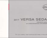 2017 Nissan Versa Sedan Owner&#39;s Manual Original [Paperback] Nissan - $23.33