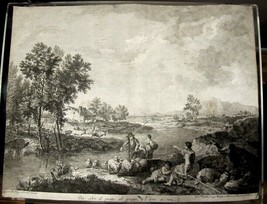 Francesco ZUCCARELLI (1702-1788) Volpatto Original Engraving ca1750 Rural Scene - £265.78 GBP
