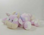 Baby Adventure Plush purple white spots polka dots cow stuffed animal so... - $51.97