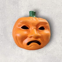 Vtg Halloween Decor Decoration Pumpkin Jack O&#39;Lantern Ceramic Votive Earthenware - £10.69 GBP