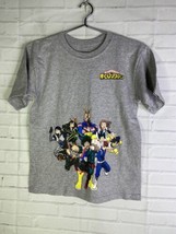 My Hero Academia Anime Gray Short Sleeve Graphic Tee T-Shirt Youth Boys ... - $13.86