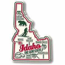 Idaho Premium State Magnet by Classic Magnets, 3&quot; x 3.6&quot;, Collectible Souvenirs  - £3.05 GBP