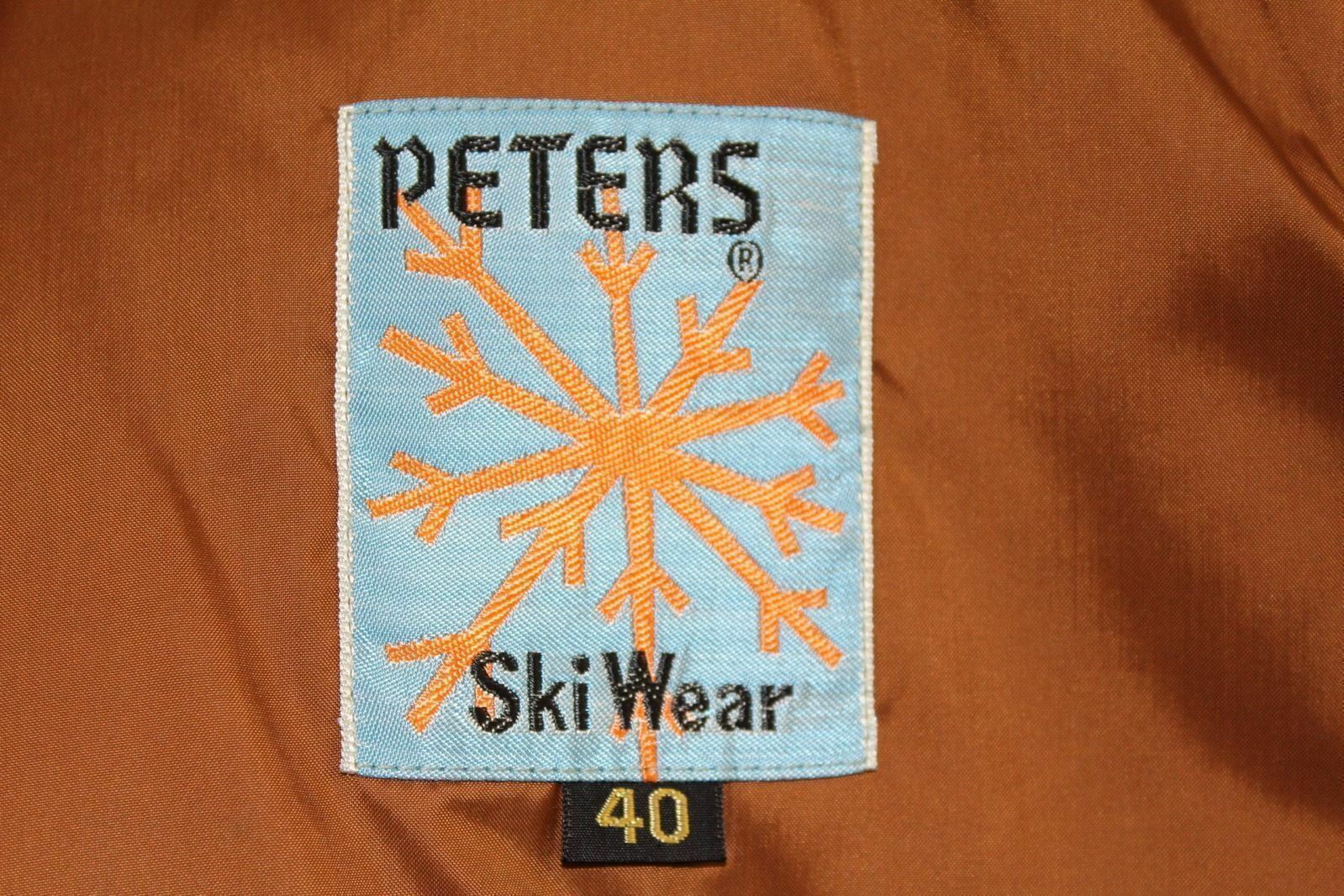 Authentic VTG 70s Peters Ski Wear Coat 40R Copper Iridescent Talon Zip NWOT Item image 2