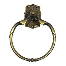 Vintage Amerock Carriage House Hand Towel Ring Holder Bathroom Antique Brass - £14.92 GBP