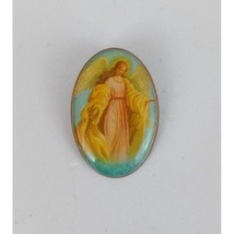Vintage Angel With Open Arms Enamel Lapel Hat Pin - £6.48 GBP