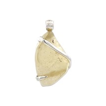Stones Desire Libyan Desert Tektite Crystal Pendant Necklace (22&quot;) Yellow - £143.52 GBP