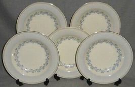 Set (5) Ashton &amp; Hayes Lattice Pattern Porcelain Rimmed Soup Bowls Japan - £24.90 GBP