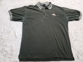 Warner Bros Looney Tunes VTG 90s M/L Olive/Green Taz Polo Golf Shirt Dis... - £4.98 GBP