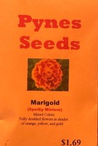 SEPT Marigold Seeds Sparky Mix100 Beautiful Colors Garden Pest Deterrent - £4.39 GBP