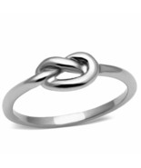 Stainless Steel Love Knot Band Stacking Ring Size 9 - $13.86