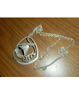 Bicentennial 1776 Liberty Bell Silver Tone Costume Pendant Necklace Vintage - £10.63 GBP