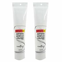 Camlin 423 Acrylic Finish Colour Tubes, White 120ml - £23.97 GBP