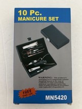 10 Pc. Manicure Set w/ Travel Case MN5420 - £14.65 GBP