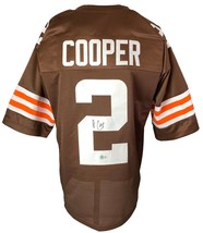 Amari Cooper Cleveland Signed Brown Football Jersey BAS ITP - £115.07 GBP