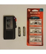 SONY M-470 Clear Voice Plus 2 Speed Handheld Microcassette Recorder Bundle - $94.05