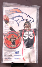 Vtg 90&#39;s Denver Broncos Bill Romanowski Pin Hatpin Lapel Pinback Sealed Card-DEF - £7.86 GBP