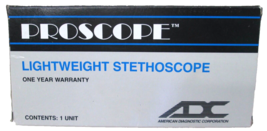 New ADC Proscope 670 Dual-Head LightWeight Stethoscope in Black - $9.49