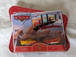 Disney Cars Mini Adventures Red Ramone Flo Fire Department Toy Car Set NEW - £15.52 GBP