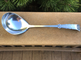 Silverplate Punch Ladle Aesthetic Movement 1870s-80s Ivy Pattern 11“ - $26.18
