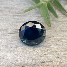 Natural Deep Blue Green Sapphire | 1.71 Carat | Oval Cut | 6.91x6.38 mm | Peacoc - £387.01 GBP