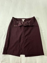 Worthington Works Stretch Women's Red Zip & Slit Pull-On Pencil Skirt Size 10 image 11