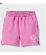 Art Class Girls Large (10-12) Tennis Graphic Sweat Shorts, Mauve New Wit... - $15.03 CAD