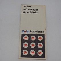 Vintage Mobil Zentral &amp; Western Staaten Straßen Karte 1966 - $25.72