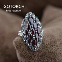 925 Sterling Silver Jewelry Nature Stone Ring Garnet Earrings Pendant Indian Vin - £43.10 GBP