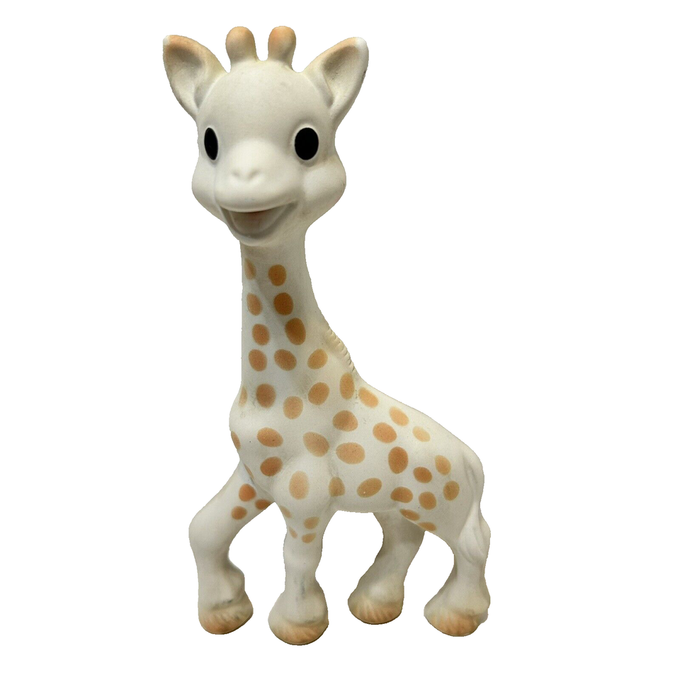 SIG Sophie The Giraffe Rubber Squeaker Toy Teether Baby 7" Collectible