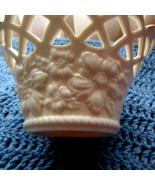 LENOX decorative basket bowl 7&quot; top 3.5&quot; bottom diam.  24k gold trim (ha... - £34.83 GBP
