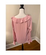 Cece Pink Ruffle Blouse NEW Size L - €18,63 EUR